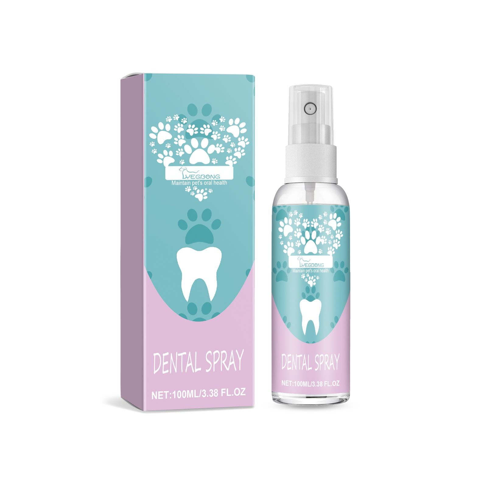 Yegbong Pet Tooth Spray bottle for cleaning and whitening pet teeth
