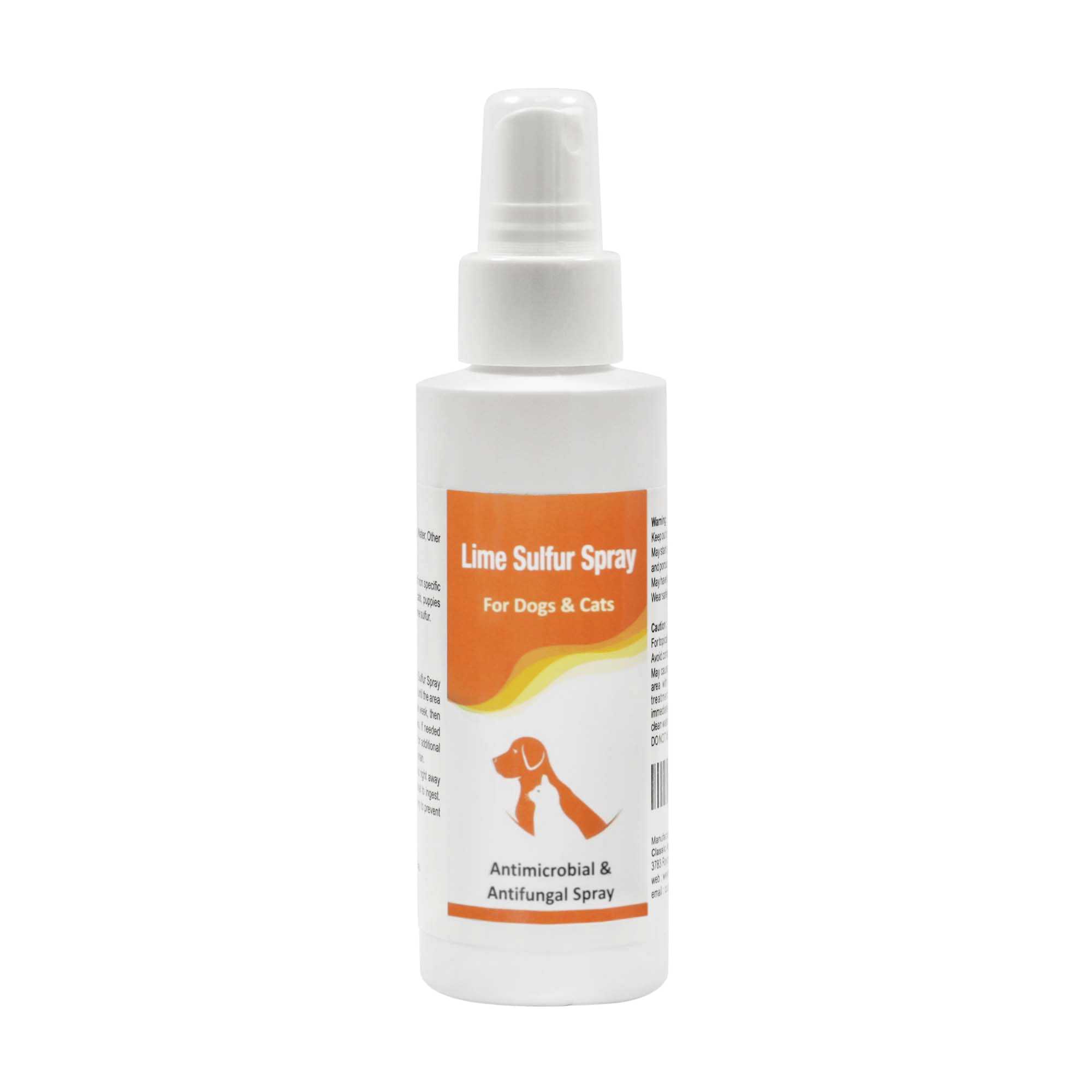 Healthy Paw Life Lime Sulfur Spray for pet skin irritation and parasite relief in spray bottle