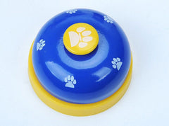 Pet training bell with non-skid base and paw print for dog and cat communication and potty training