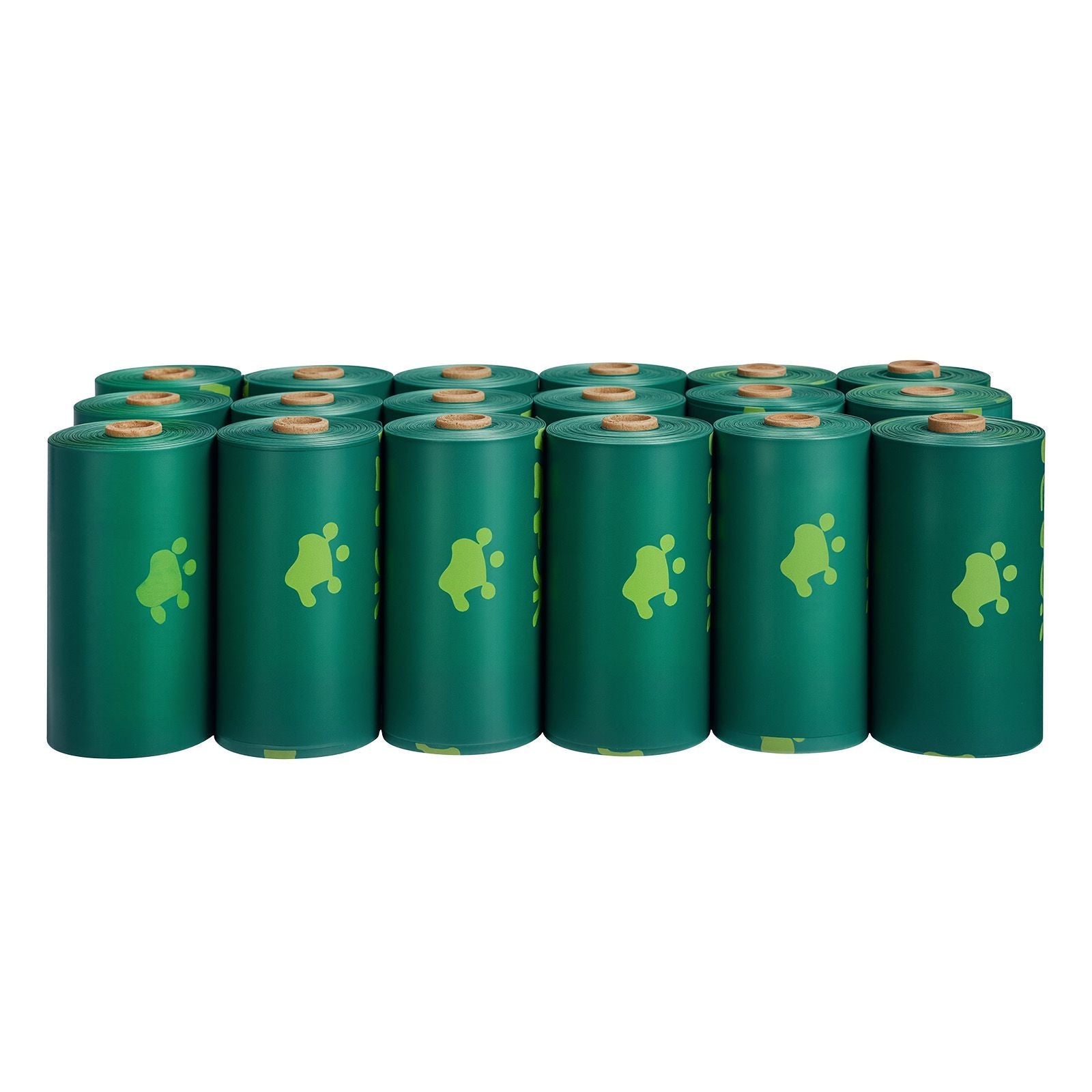 Lavender scented biodegradable dog poop bags made from recycled plastic, leak-proof and easy-tear pet waste bags, 270 counts refill rolls
