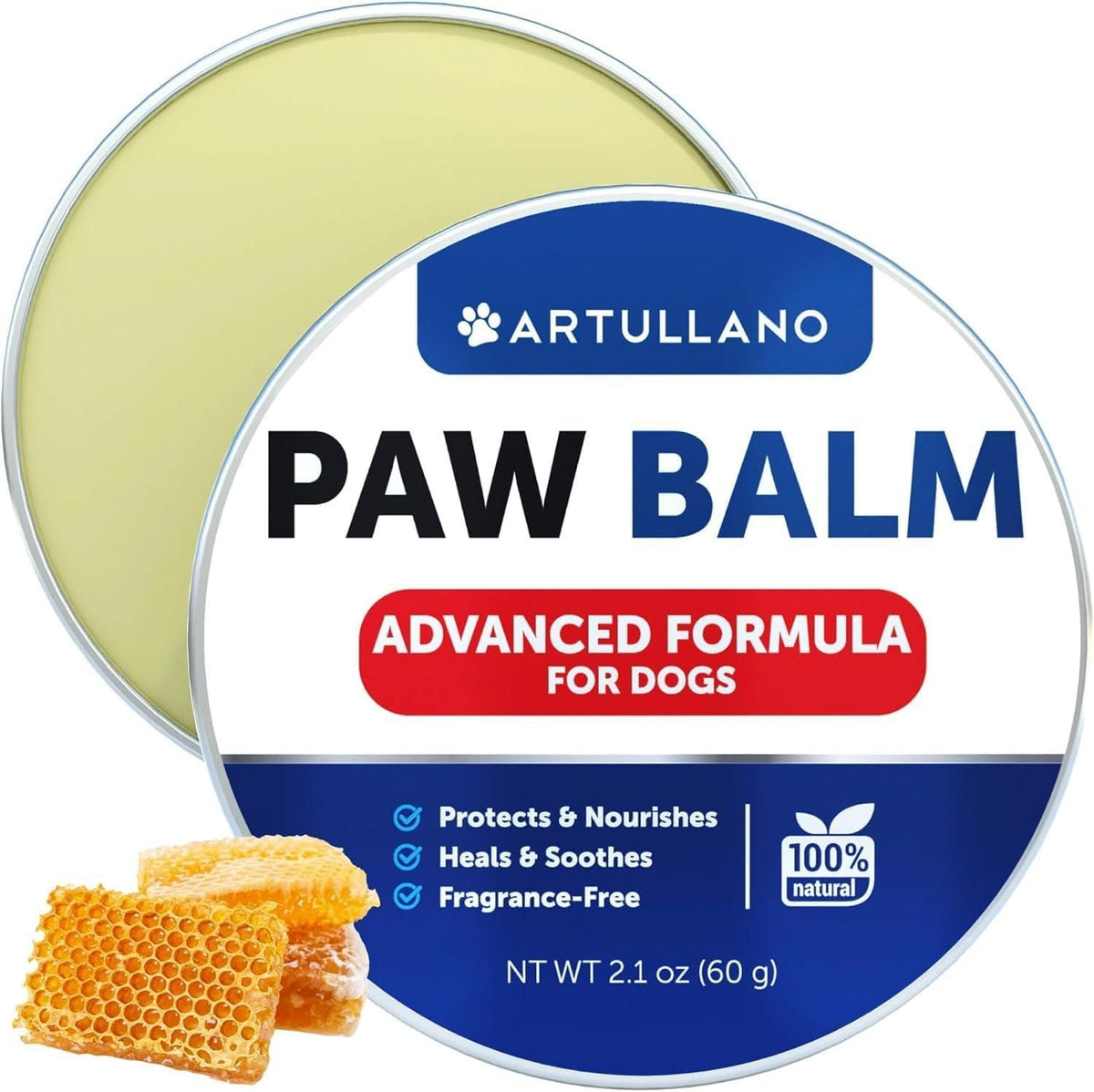 Dog paw balm tube moisturizing and soothing dry cracked paw pads and nose